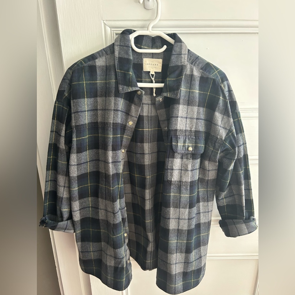Sezane flannel shirt